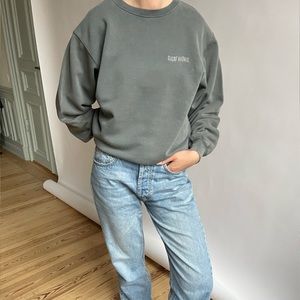 Djerf Avenue Staple Sweatshirt Washed Grey